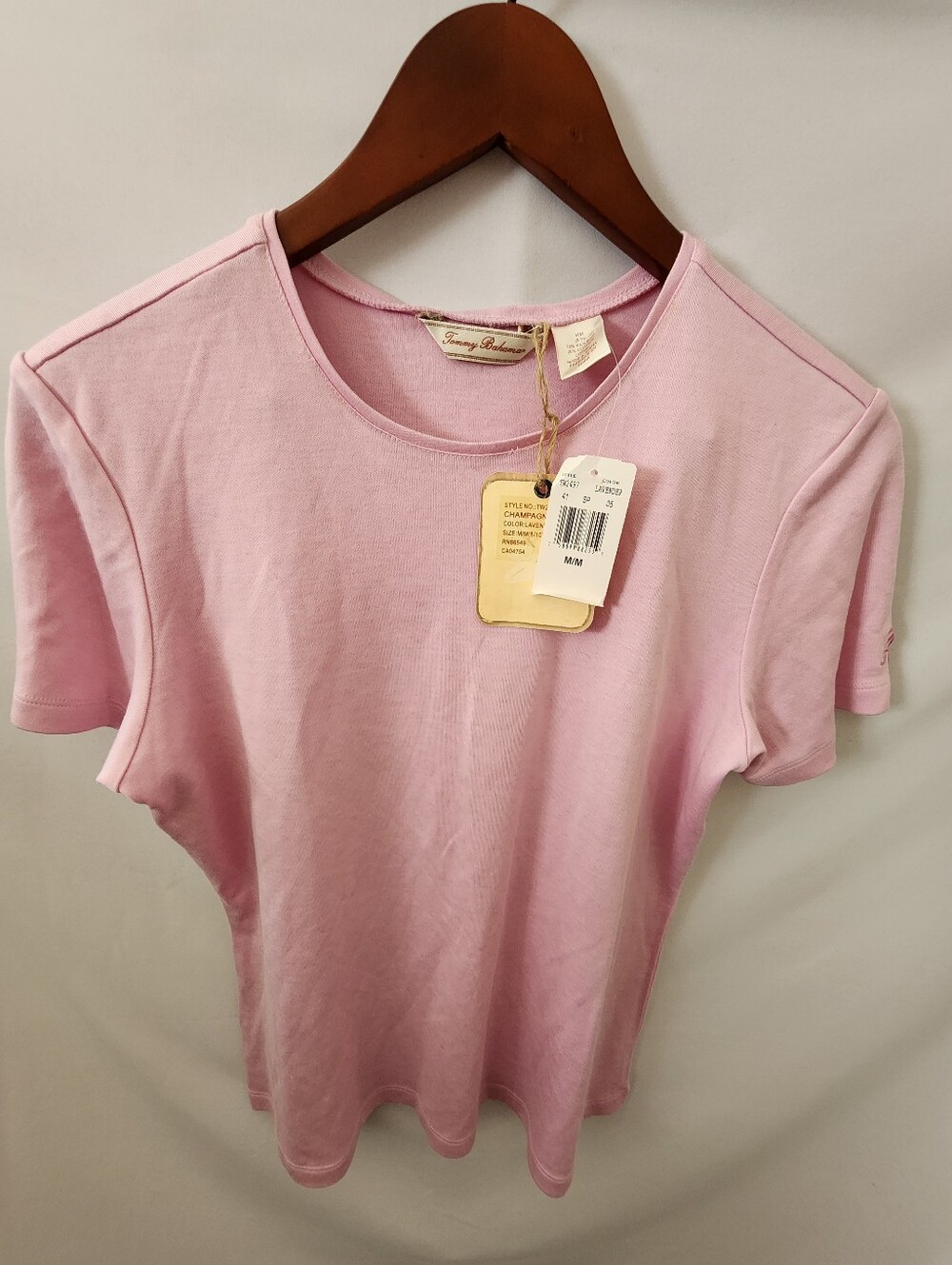 Tommy Bahama Pink Silk Blend Tshirt. Size Medium
